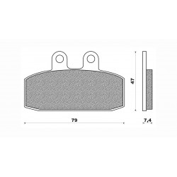 Τακάκια Daytona 33183 (FA256)(FD091) Τακάκια Daytona 33183 (FA256)(FD091)